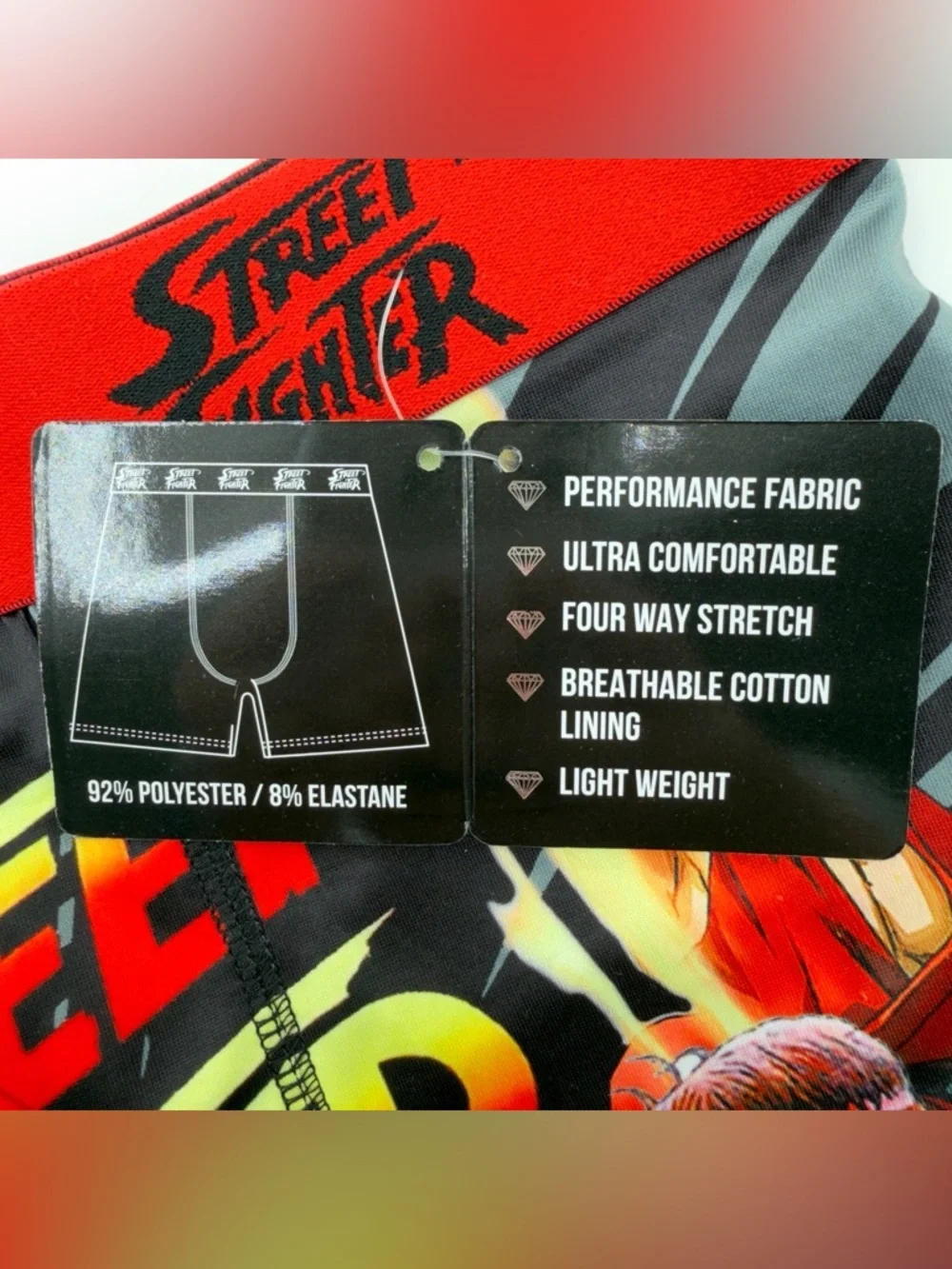 New Street Fighter Video Game Boxer Briefs Mens Size Medium Underwear Retro Gift